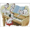 101 Dalmatians at the piano