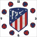 Clock Atlético de Madrid 2