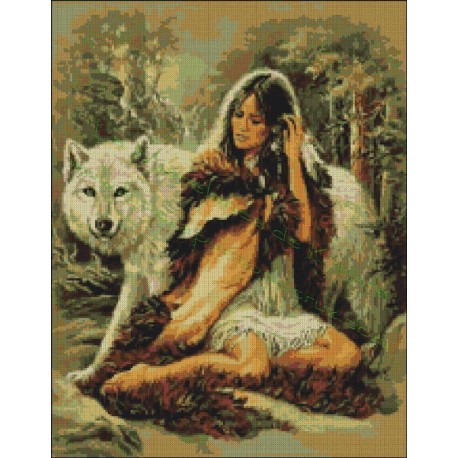 Wolf with India
