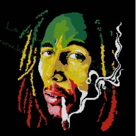 Bob Marley Multicolored