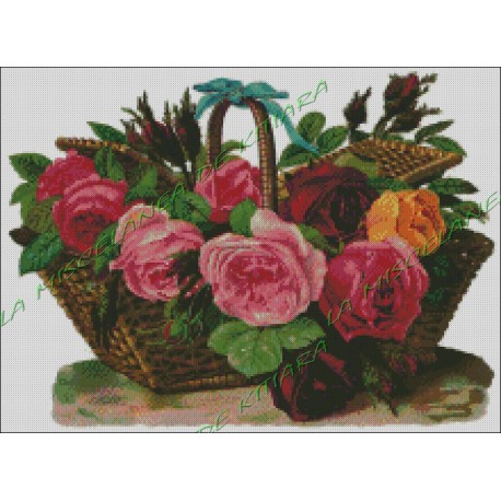 Basket with Flowers 2