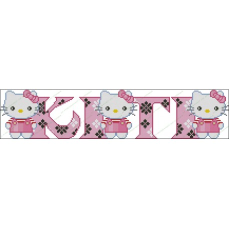Names with letters Hello Kitty