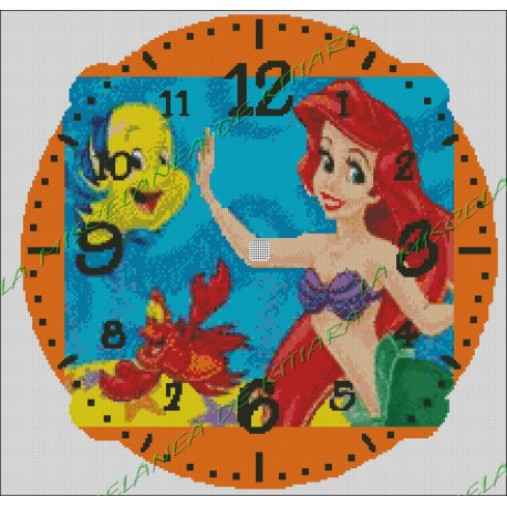 Clock The Little Mermaid Ariel