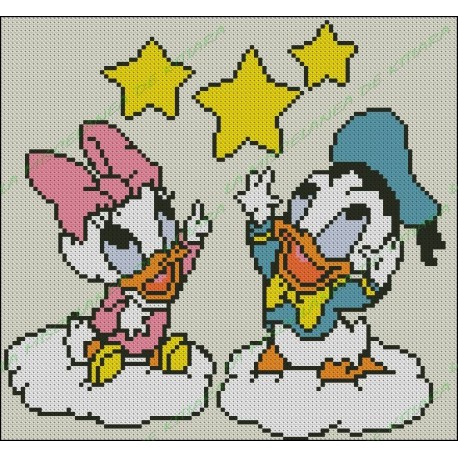 Donald y Daisy bebés