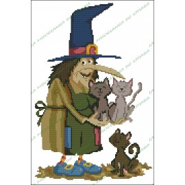 Witch With Cat