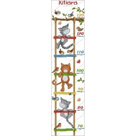 Height Chart Kittens ladder