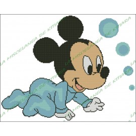 Baby Mickey with bubbles