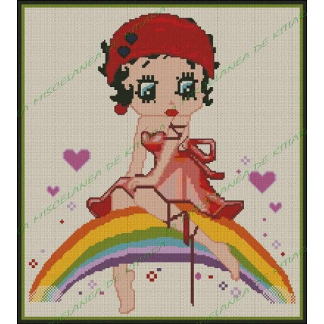 Betty Boop in Rainbow