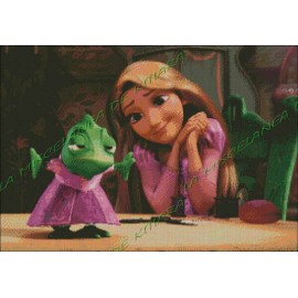 Rapunzel y Pascal