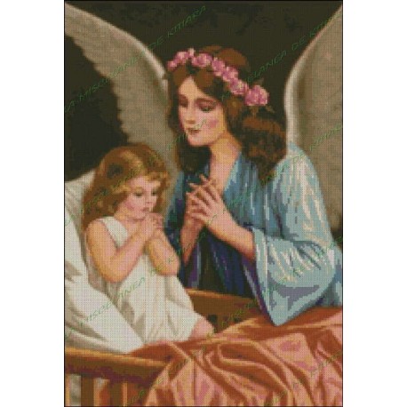 Angel de la Guarda con niña