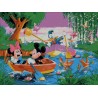 Mickey Mouse and friends at the lake